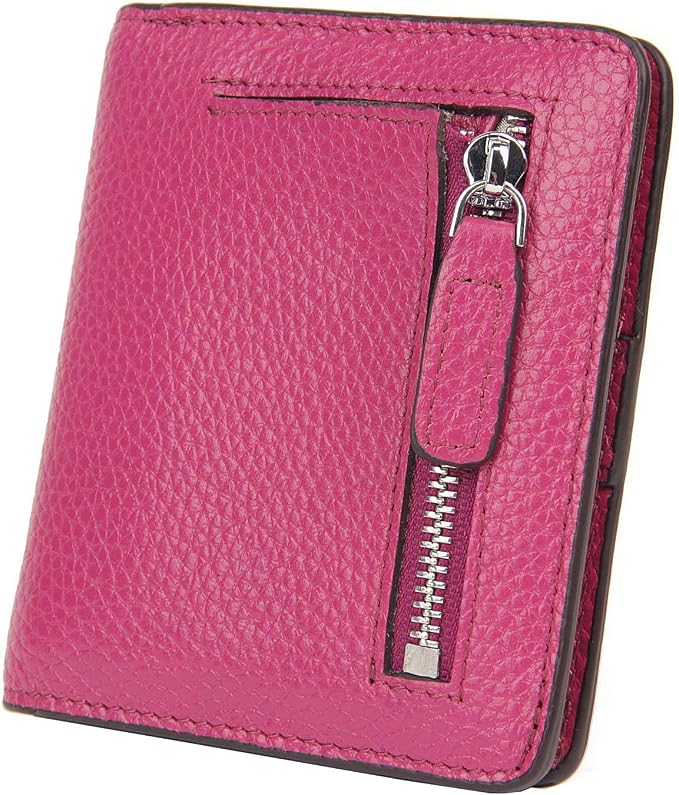 Small Leather Wallet for Women, Ladies Credit Card Holder RFID Blocking Women's Mini Bifold Pocket Purse by AINIMOER