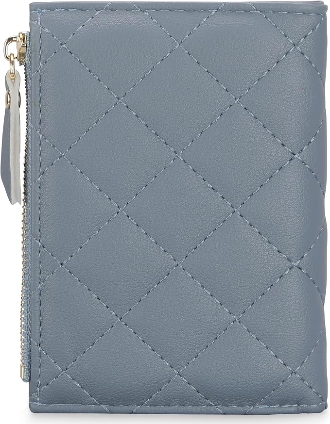 GAEKEAO Small Wallet for Women Slim Bifold Leather Credit Card Holder Wallets Zipper Pocket Coin Purse with ID Window - Image 4