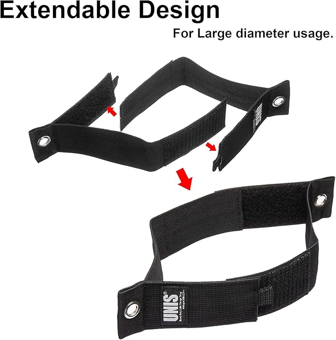 8 Pack Heavy Duty Large 13-inch Extension Cord Storage Extendable Cable Ties Strap Loop Hanger Organizer for Cable, Hose, Power Cord, and Rope - Image 4