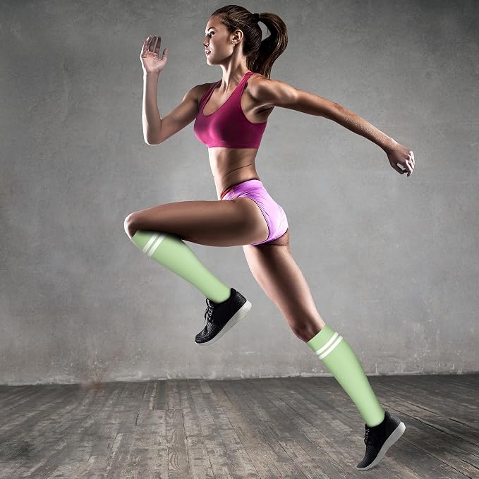 QUXIANG Copper Compression Socks for Women & Men Circulation (8 Pairs) - Best for Running Athletic Cycling - 15-20 mmHg - Image 3