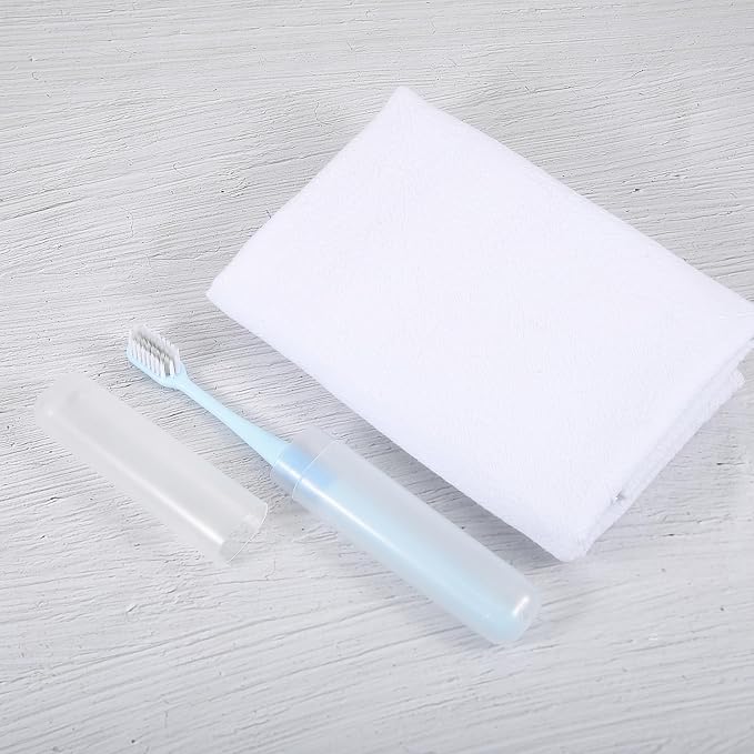 VOCOSTE 2Pcs Travel Toothbrush Case, White | Moisture-Proof Keeps Brush Fresh, Compact for Tight Bags, 2-Pack for Sharing, Essential for Couples - Image 7