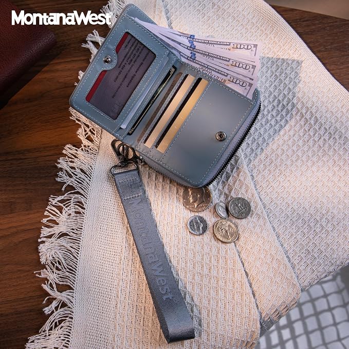 Montana West Small Wallet for Women Female Ladies with a Detachable Wristlet Women's Wallet with Rfid Blocking Lining Minimalist Lightweight & Easy to Carry - Image 5