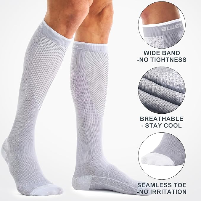 Compression Socks for Women and Men(3 Pairs)15-20mmHg - Best Circulation Support Socks - Image 6