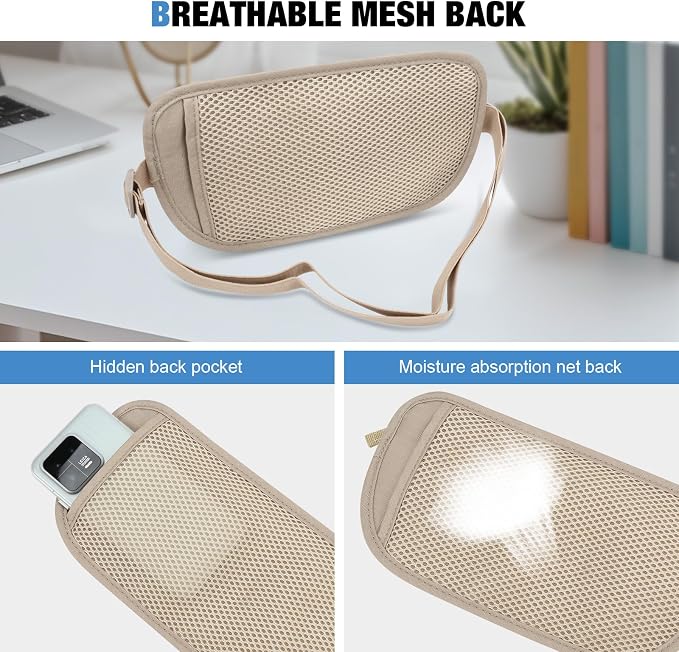 Money Belt for Travel Women and Men Hidden - Slim RFID Blocking Travel Wallet with Secure Anti-Theft Pouch, Passport Holder for Passport, Credit Cards, Cash Under Clothes - Image 6