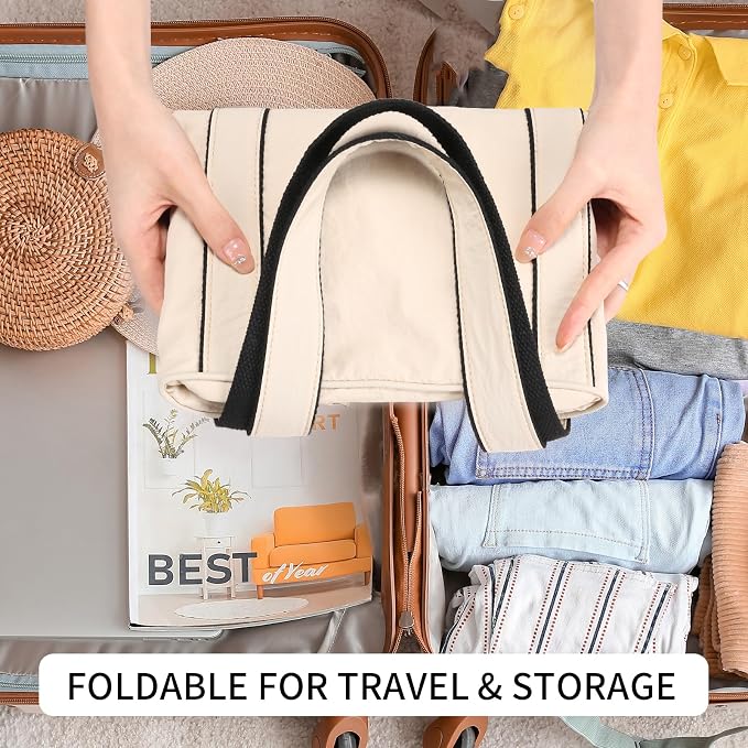 Corduroy Tote Bag for Women Crossbody Bags Lightweight Handbags Shoulder Bag with Zipper Pockets for Work Shopping - Image 2