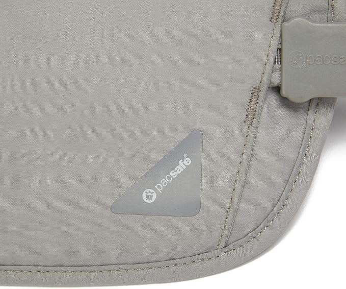 Pacsafe Coversafe X100 Anti-Theft RFID Blocking Waist Wallet, Neutral Grey - Image 8