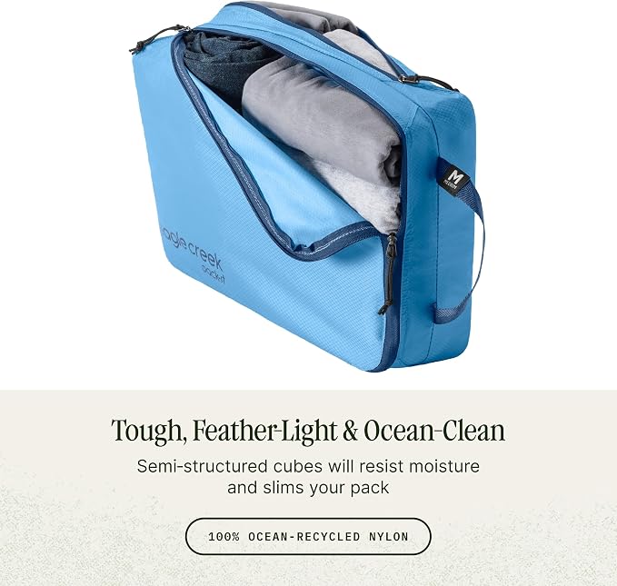 Eagle Creek Pack-It Isolate Extended Stay Set, Blue Dawn | Includes Shoe Sack, Medium Clean/Dirty Cube, 2 Medium Isolate Cubes, and 2 Large Cubes, Travel Essentials - Image 3