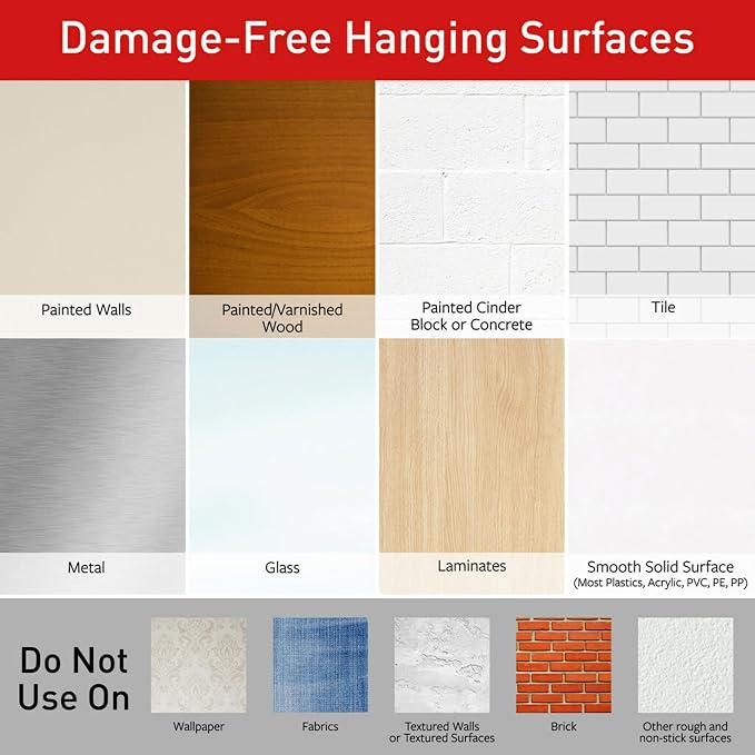 Command Display Ledges, Holds up to 2 lb, Slate, 2 Ledges with 8 Medium Strips, Damage-Free Hanging Floating Shelf with Adhesive Strips, Personalize Living Room, Bedroom, Kids Room or Office - Image 10