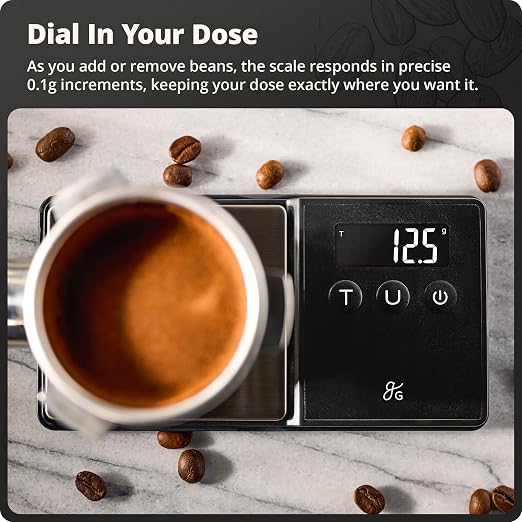 Greater Goods Digital Espresso Scale with 0.1g Precision, 750g Capacity | Precision Gram Scale for Dosing Shots, Real-Time Response, 6 Weighing Units, Instant Tare & Lid Doubles as a Weighing Tray - Image 3
