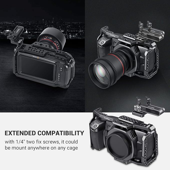 SMALLRIG Mount Bracket SSD Holder for Samsung T5 SSD with 1/4”-20 Threads, Compatible Cage for BMPCC 4K & 6K and for Z CAM, Compatible with iPhone 15 Pro Max Phone Cage (NEW Version) - Image 3