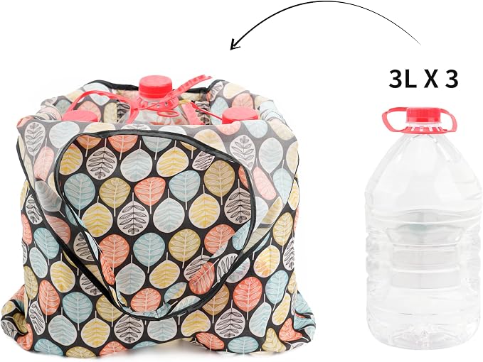 REDSINDA Foldable Reusable Shopping Grocery Bags, Lightweight, Washable, Cute Packable Polyester Tote Bag - Image 2