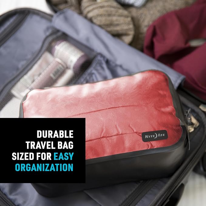 Nite Ize RunOff Waterproof Packing Cube - Waterproof Packing Cube for Travel - Dry Travel Bag with Compression - Charcoal, Medium - Image 4