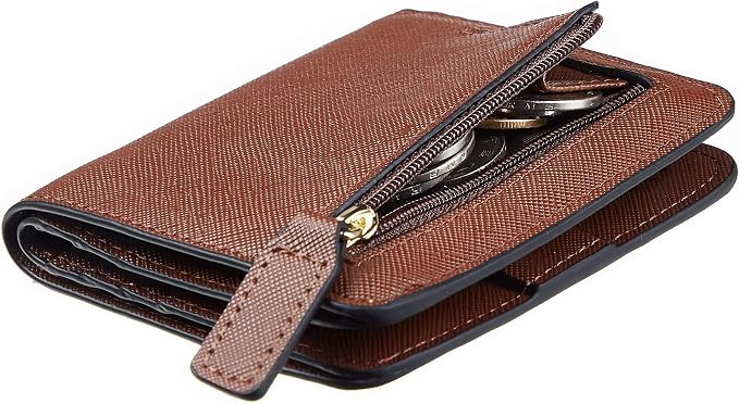 Toughergun Women’s Small Slim Leather Wallet with RFID Protection, Compact Bifold Mini Purse with Clear ID Window by Toughergun