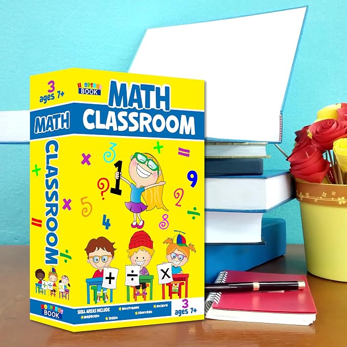 Blue Band Math Classroom Book Safe with Real Pages, Student Secret Compartment Items Storage Box with 3-Digit Combination Lock, Decorative Hidden Stash Box, Desk Allowance Coin Bank, 9.3"x6.0"x2.3" - Image 8