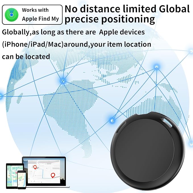 GPS Tracker for Vehicles No Subscription Works with Find My(iOS Only)Hidden | Magnetic Case Mini Car Locator Real-Time Global Tracking Device for Vehicles Motorcycles Waterproof Key Finder No Monthly Fee - Image 5