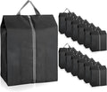 Shoe Bags for Travel, 12 Pack Portable Shoe Bags with Zipper, Black | Large, Waterproof, for Storage and Packing, Travel Essentials, for Women and Men by Unknown