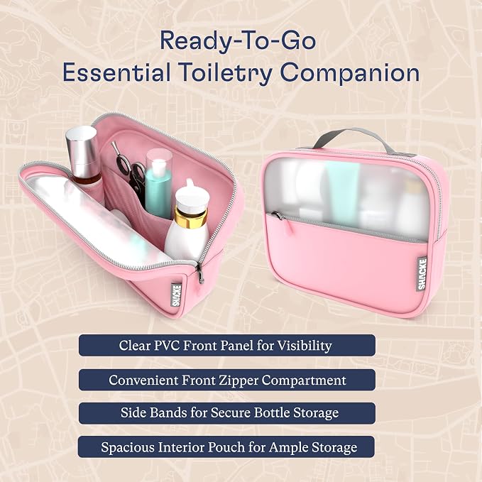 Shacke 8 Set Packing Cubes for Travel, Shoe & Toiletry Bags (Summer Pink) | Complete Suitcase Organizer Bags Set: 4 Luggage Packing Cubes + Laundry, Shoe, Toiletry & Accessories Bags for Any Trip - Image 7