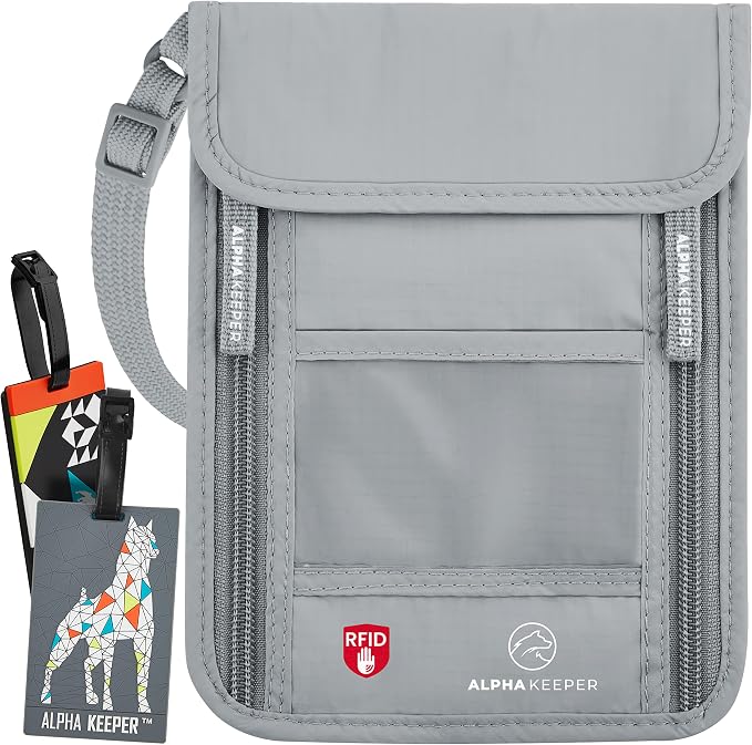 Neck Wallet, Travel Pouch For Passport Holder And Documents, Travel Neck Wallet For Traveling Women. - Image 3