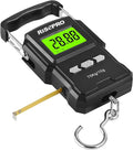 RISEPRO® 75Kg / 165Lb Digital Fish Scale with 39 Inch Ruler Electronic Luggage Balance Fishing Postal Hanging Hook Scale WHA08 by RISEPRO