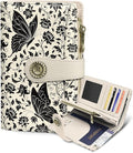 Butterfly Wallet Women RFID, Passport Holder, Credit Card Holder | 6.7" x 4.4" x 1.3" Bifold, Travel billfold, Zipper Pocket, PU Leather, Clutch, Purse, ID Window, Pen Holder, Gift Ladies Girl by Mavellin