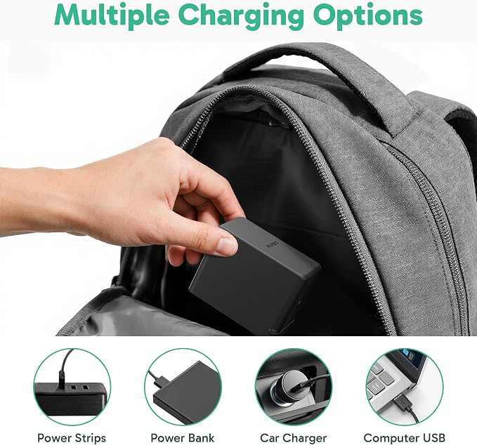 2 x 1350mAh Rechargeable Battery with 3-Channel Charger Case for AKASO 360 Camera, MicroSD Card Storage Slots - Image 6