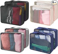 Silkfly 8 Pcs XL Packing Cube for Travel Luggage,Simple,Multicolor | 17.7 x 13 x 4.7, Same Size, Mix Color Suitcase Storage Organizer Set, Reusable Mesh Clothes Cube for Hiking Camp Family by Silkfly