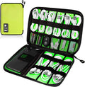 Cord Organizer Travel, Electronics Organizer Tech Pouch - Portable Cable Organizer Bag for Cords, Charger, Phone, SD Card, Power Bank for Travel & Daily Use -Green Green by Unknown