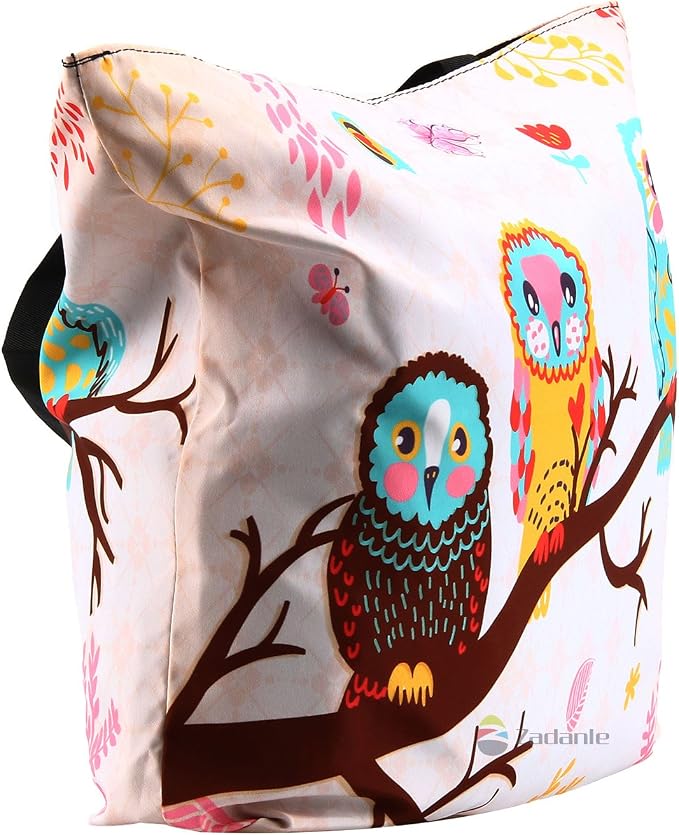 Beach Tote Bags Travel Totes Bag Shopping Zippered Tote for Women Foldable Waterproof Overnight Handbag - Image 3