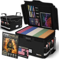FIRESHIELD PRO 5200°F Fireproof Document Box with Lock – Portable Water Resistant File Organizer for Hanging/Legal Folders – Safe Storage for Home, Office or Travel – Black, Size: 16.1" x 12.9" x 11" by Unknown