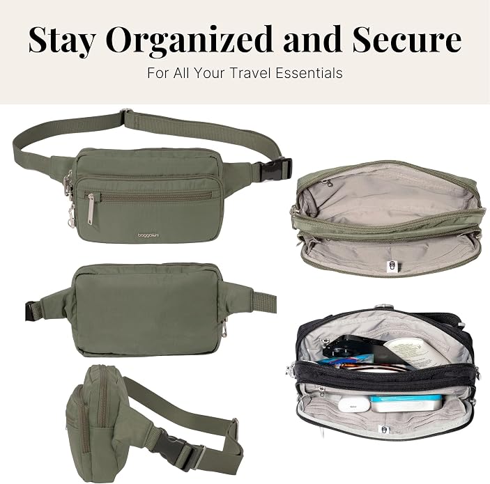 Baggallini Securtex Anti-Theft Belt Bag - Image 6