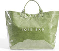 Lushandy PVC Tote Bag for Women Jelly Beach Bag Top Handle Hobo Handbag | Water-Resistant, Wipe Clean, Lightweight by Lushandy