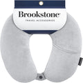 Brookstone Microbead Neck Pillow Soft Travel Pillow with Phone Pocket | Millions of Tiny Beads Flex to Your Shape for Custom Support, Dual-Sided Fleece and Cool Microfiber Sides Suit Any Season by Unknown