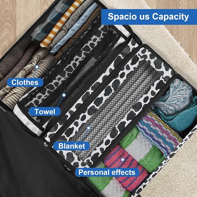 Olosar Suitcase Organizer, Travel Luggage Organizer Portable Hanging Travel Shelves Collapsible Hanging Packing Cubes for Carry on Suitcase - Image 5