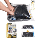 Cozy Essential Compression Bags for Travel - Travel Essentials - 12 Pack Space Saver Plastic Packaging Bags - No Vacuum Needed - Compression Packing Bags for Cruise Accessories by CozyEssential