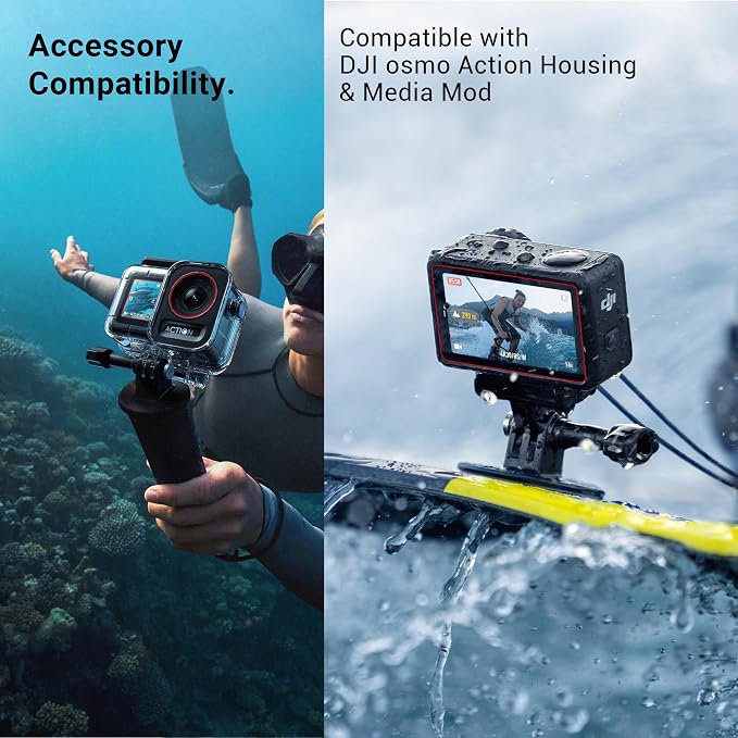 Osmo Action 5 Pro Accessories Kit, Include DJI Osmo Action 5 Case | with DJI Action 5 Pro Screen Protector and Silicone Lens Cap, Anti-Scratch, Anti-Collision, Anti-Dust, All-Round Protection - Image 5
