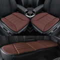 kingphenix 3-Piece Memory Foam Car Seat Cushion Set for Driving Comfort | 2 Front Seat Cushions and 1 Rear Bench Pad, 1.2-Inch Memory Foam, Non-Slip Bottom for Sedan, SUV, Truck and Van, Brown by kingphenix