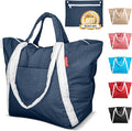 Bodysurf Beach Bag Waterproof Sandproof, Foldable Packable Travel Zip Tote | Pool, boat and swim bag for men and women, XL and medium, 6 colors, zip-top, front pocket, inner wet pouch, recycled nylon by Bodysurf