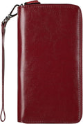 Small Compact Women Wallet RFID Blocking Genuine Leather Bifold Purse with ID Windows by Lavemi