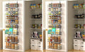 Moforoco 9-Tier Over The Door Pantry Organizer, Pantry Organization and Storage, Black Hanging Basket Wall Spice Rack Seasoning Shelves, Home & Kitchen Bedroom Bathroom House Essentials (Pack of 2) by MOFOROCO