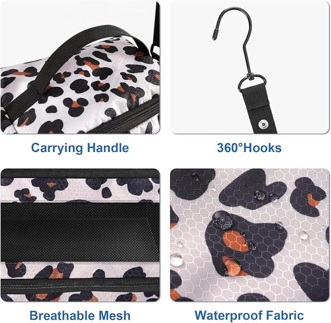 Olosar Suitcase Organizer, Travel Luggage Organizer Portable Hanging Travel Shelves Collapsible Hanging Packing Cubes for Carry on Suitcase - Image 3
