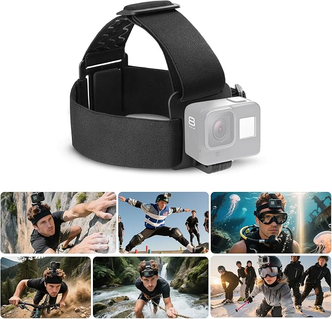 9-in-1 Chest & Head Mount Kit for GoPro, iPhone, DJI, Action Cam POV | Hands-Free POV Recording. Compatible with Samsung, Insta360, AKASO, SJCAM. Sturdy phone clamp & protective net included - Image 7