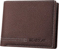 Men Wallet Black PU Material 4 Card Holder 2 Money Pockets 3 Clear Window Suitable for Gifts without RFID Slim Small for Traveling by SPDTECH