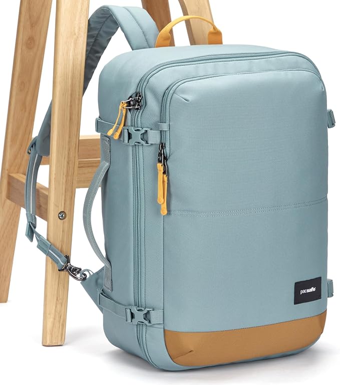 Pacsafe GO Anti Theft 34L Carry-on Backpack, Fresh Mint - Image 5