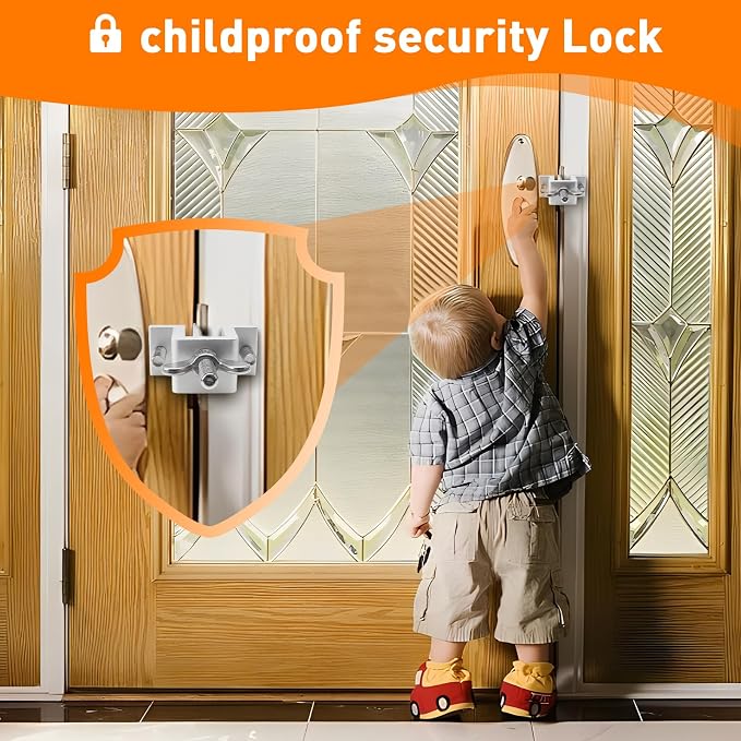 HOWDIA Portable Door Lock Dual Nut Adjustment, Thickened Body Hotel Door Locks for Travelers Security, Home Door Safety Locks from Inside for Additional Privacy - Image 9