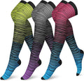 CHARMKING 3 Pairs Thigh High Compression Socks for Women and Men 15-20 mmHg Boost Circulation and All Day Comfort by CHARMKING