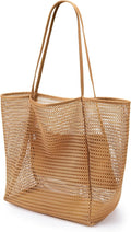 KALIDI Beach Mesh Tote Bag, Casual MAX 23L Summer Foldable Hobo Bag Women | Sandproof Widen Strap Large Shoulder Bag For Lake Pool Vacation Travel Picnic Grocery Market Shopping Carrier by KALIDI