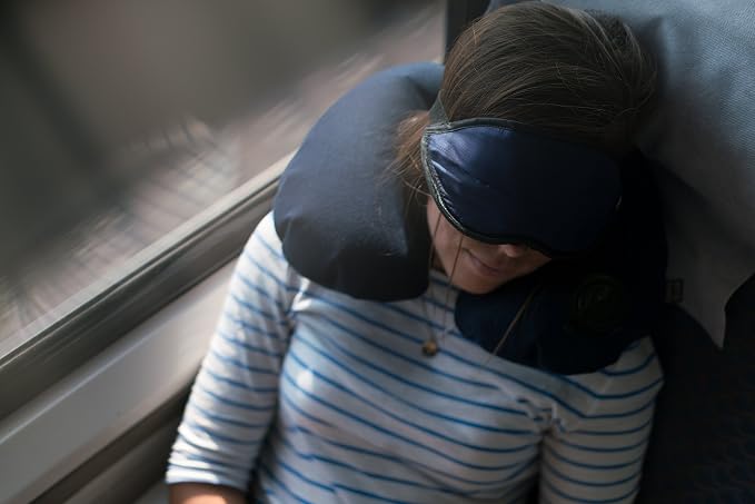 Lewis N. Clark Comfort Eye Mask + Sleep Aid to Block Light for Travel, Airplane, Hotel, Airport, Insomnia + Headache Relief with Adjustable Straps, 2 Pack, Blue - Image 5