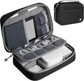 pack all Electronic Organizer Plus, Shockproof Cable Organizer Bag | Large Capacity, Water-resistant, Portable & Durable, Travel Tech Pouch for Chargers, Phones, USB Cords, Black by packall