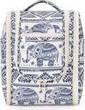 Narwey Small Hanging Toiletry Bag Women Travel Makeup Bag Organizer Toiletries Bag for Travel Size Essentials Accessories Cosmetics (Medium, Elephant) by Narwey