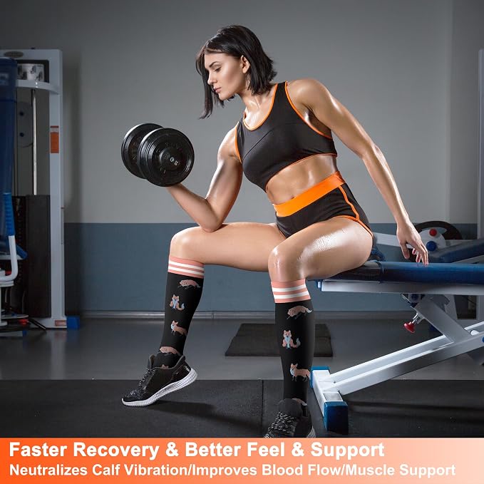 FEYHAY Copper Compression Socks (8 Pairs) 15-20 mmHg Circulation is Best Athletic & Daily for Men & Women, Running, Climbing - Image 2